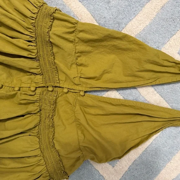 Free People Halter Mustard Mini Dress - Picture 10 of 12